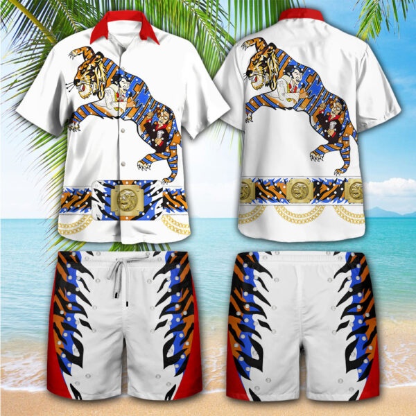 Elvis Presley 3D Hawaiian Shirt Shorts - HOATT 9612