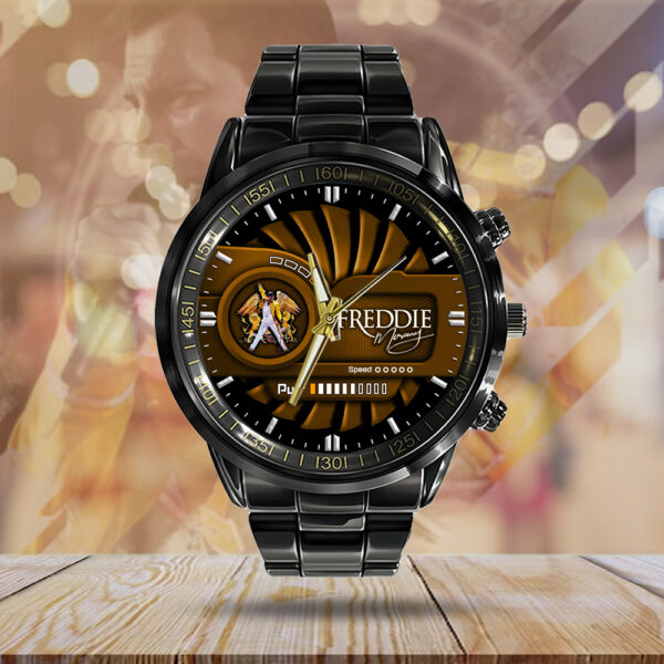 Freddie Mercury Black Stainless Steel Watch - MAITM 10533