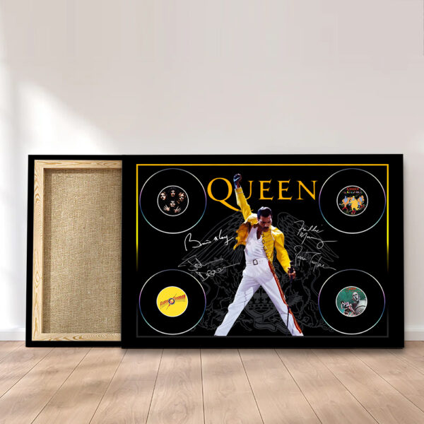 Freddie Mercury Rectangle Canvas With Inner Frame - MAITM 10513
