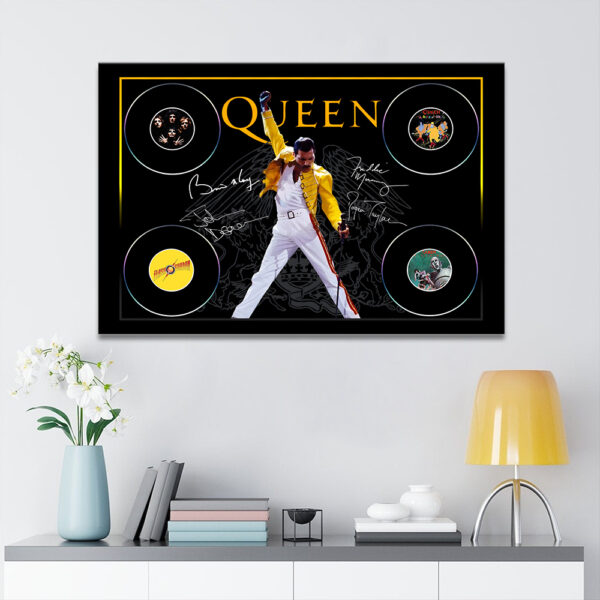 Freddie Mercury Rectangle Canvas With Inner Frame - MAITM 10513