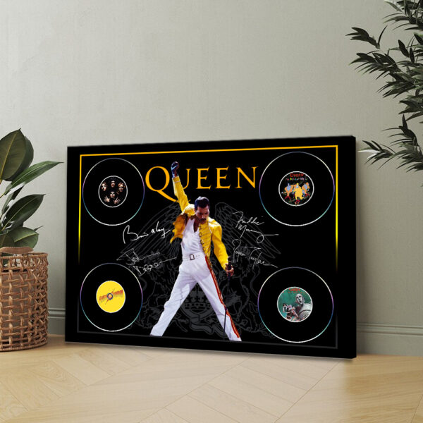 Freddie Mercury Rectangle Canvas With Inner Frame - MAITM 10513