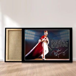 Freddie Mercury Rectangle Canvas With Inner Frame - MAITM 10515