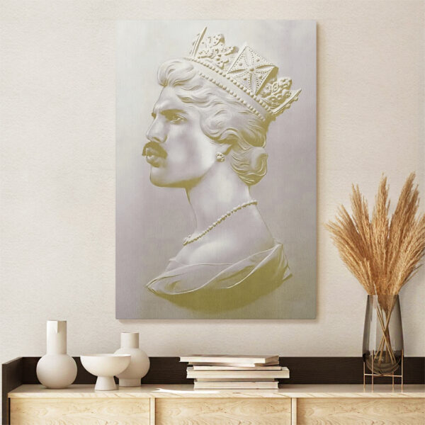 Freddie Mercury Rectangle Canvas With Inner Frame - MAITM 10539