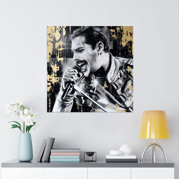 Freddie Mercury Square Canvas With Inner Frame - MAITM 10842