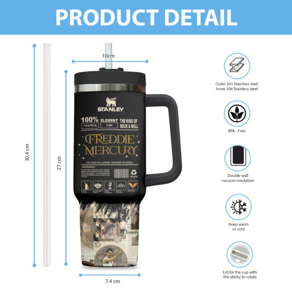 Freddie Mercury 40oz Stanley Tumbler - TANTN 12081