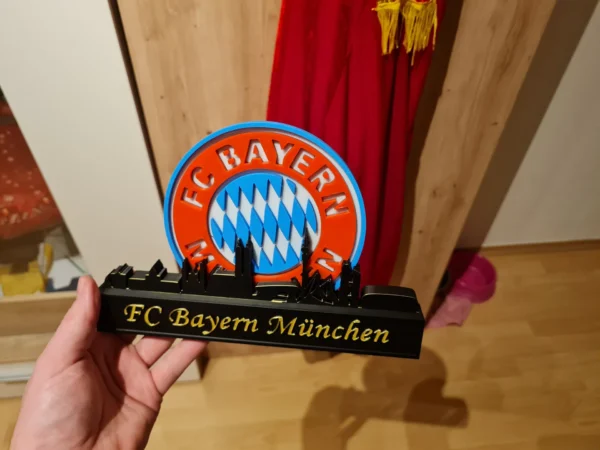 FC Bayern München 3D Printed Skyline Display - GNE DROP593