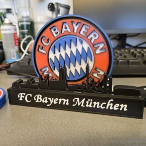 FC Bayern München 3D Printed Skyline Display - GNE DROP593
