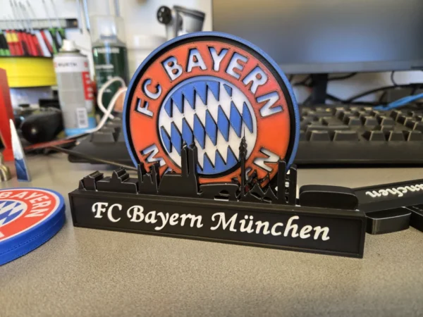 FC Bayern München 3D Printed Skyline Display - GNE DROP593