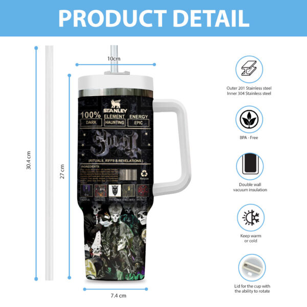 Ghost Band 40oz Stanley Tumbler - TANTN 12147