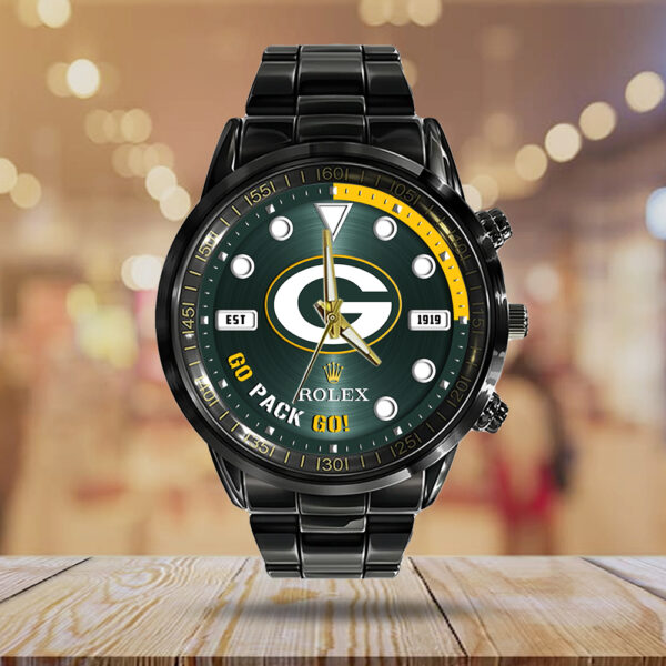 Green Bay Packers x Rolex Black Stainless Steel Watch - MAITM 10794