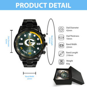 Green Bay Packers x Rolex Black Stainless Steel Watch - MAITM 10794