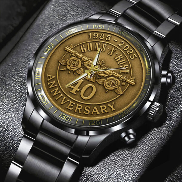 Guns N' Roses Black Stainless Steel Watch - MAITM 10697