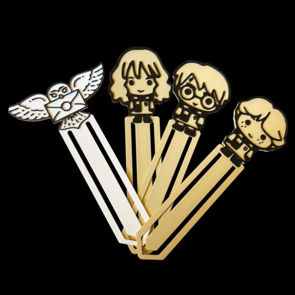Harry Potter Chibi 3D Printed Bookmark Set 4PCS - GNE DROP578