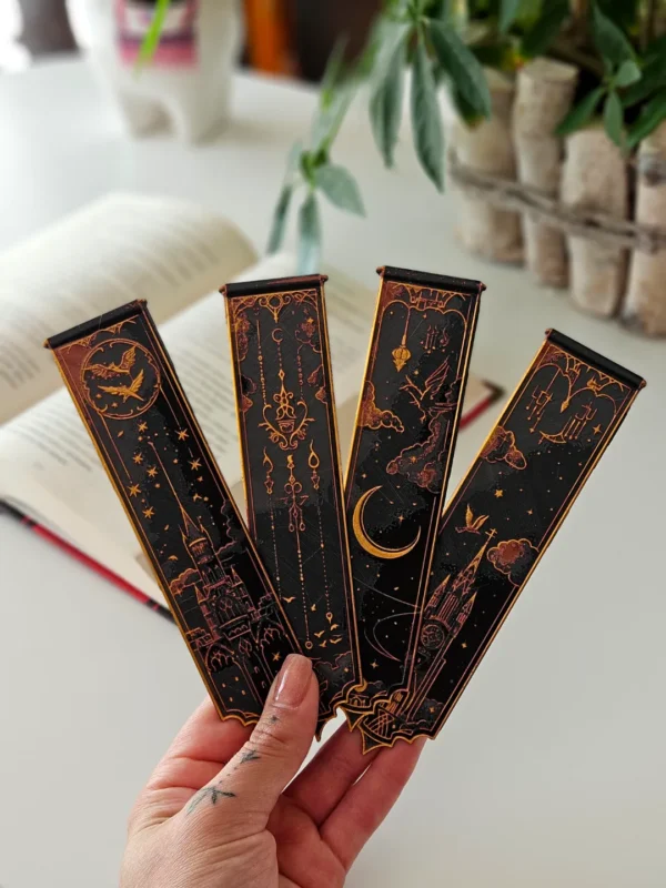 Harry Potter Hogwarts 3D Printed Bookmark Set 4PCS - GNE DROP577