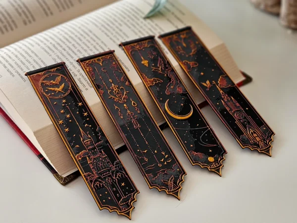Harry Potter Hogwarts 3D Printed Bookmark Set 4PCS - GNE DROP577