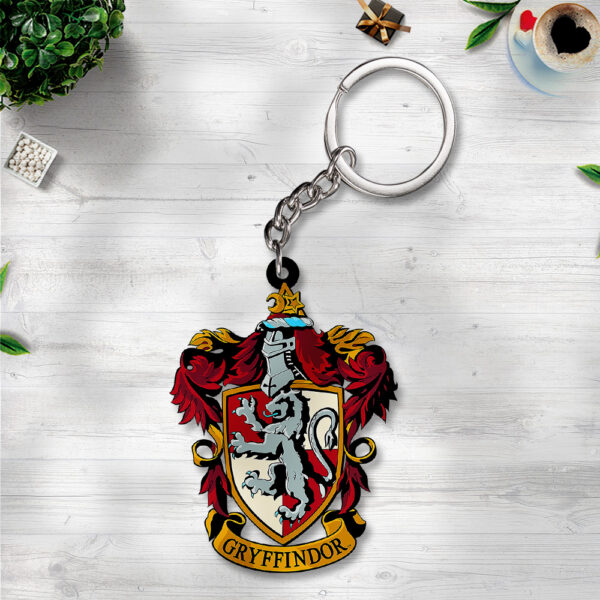 4PCS Harry Potter Custom Shape 2-sided Keychain - GNE 3103