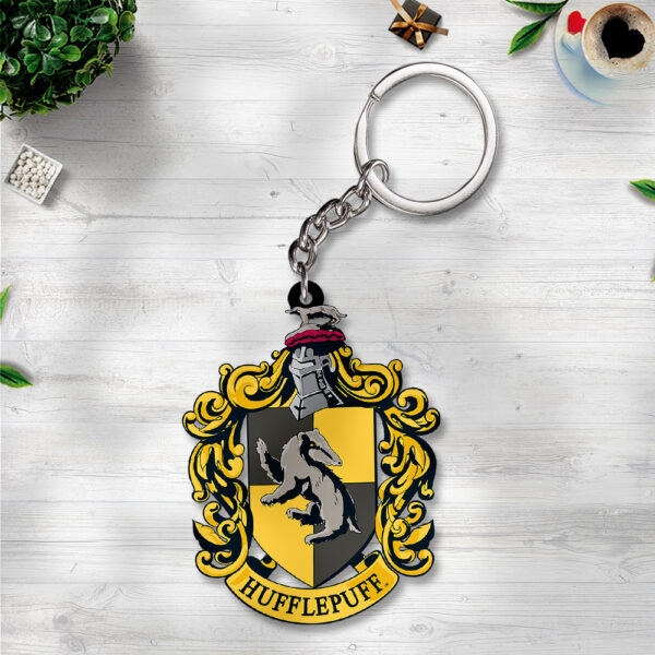 4PCS Harry Potter Custom Shape 2-sided Keychain - GNE 3103