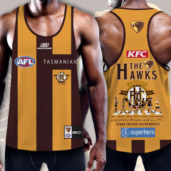 Hawthorn FC Y-Back Muscle Tank Top - MAITM 10523