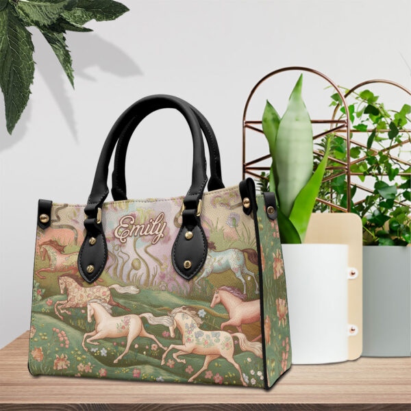 Personalized Horse Leather HandBag - VANDH 4429