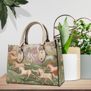 Personalized Horse Leather HandBag - VANDH 4429