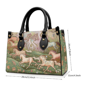 Personalized Horse Leather HandBag - VANDH 4429