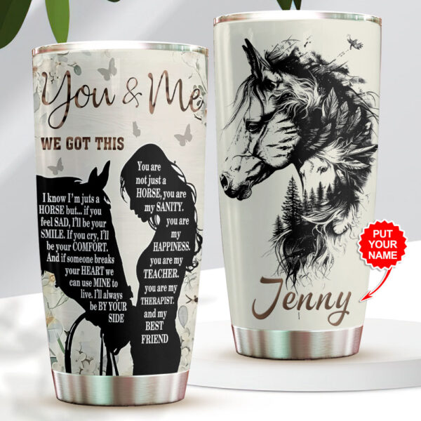 Personalized Horse Tumbler Cup - VANDH 4434
