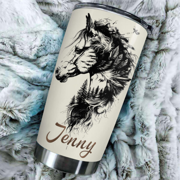 Personalized Horse Tumbler Cup - VANDH 4434