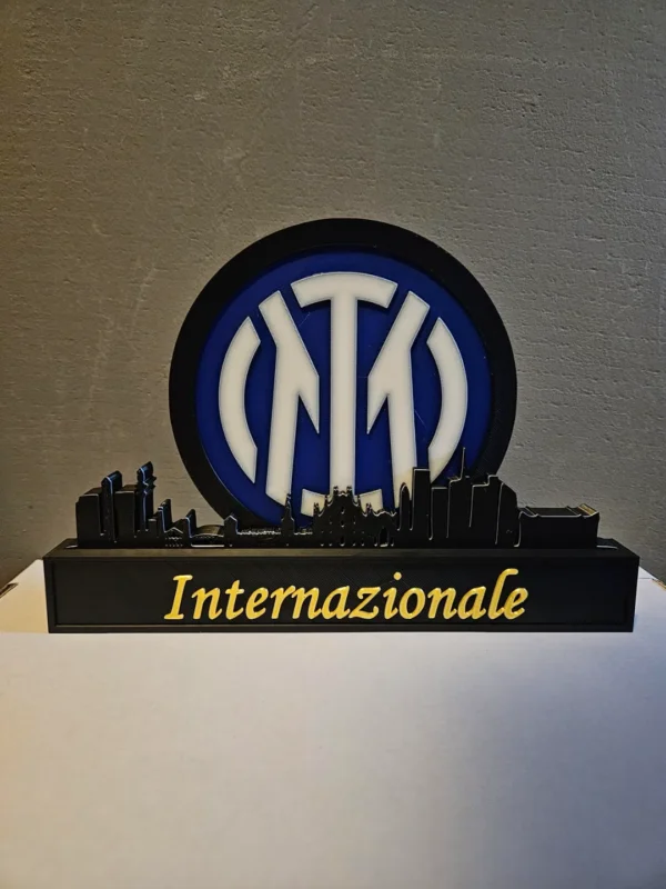 Inter Milan FC 3D Printed Skyline Plaque - GNE DROP597