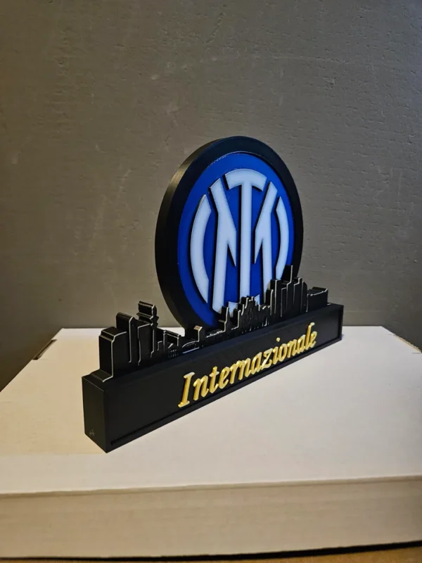 Inter Milan FC 3D Printed Skyline Plaque - GNE DROP597