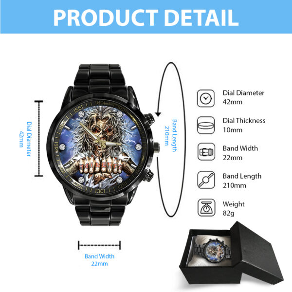 IRMA Black Stainless Steel Watch - GNE NEW192