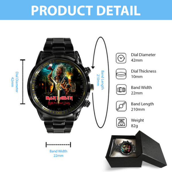 IRMA Black Stainless Steel Watch - GNE 3077