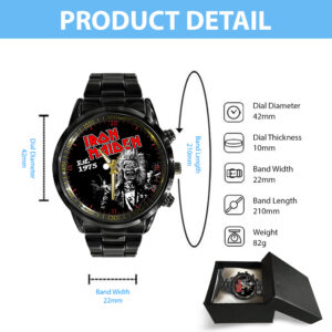IRMA Black Stainless Steel Watch - GNE 3080