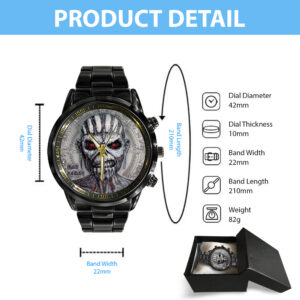 IRMA Black Stainless Steel Watch - TANTN 12256