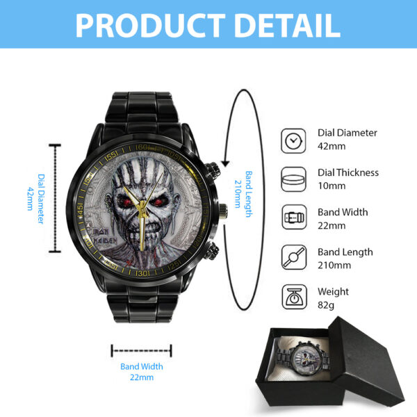 IRMA Black Stainless Steel Watch - TANTN 12256