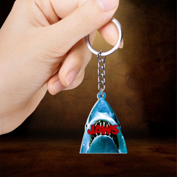 Jaws Custom Shape 2-sided Keychain - HOATT 10092