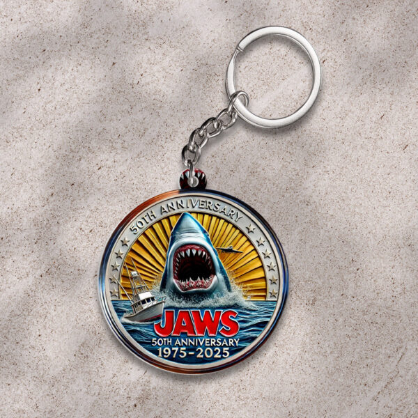 Jaws Custom Shape 2-sided Keychain - HOATT 10093