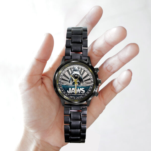Jaws Black Stainless Steel Watch - TANTN 12372