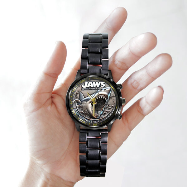 Jaws Black Stainless Steel Watch - TANTN 12373