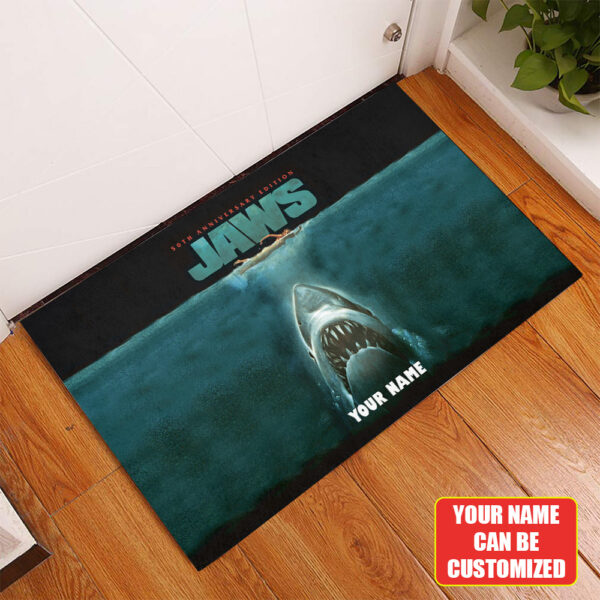 Personalized Jaws Foldable Doormat - TANTN 12362