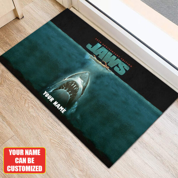 Personalized Jaws Foldable Doormat - TANTN 12362