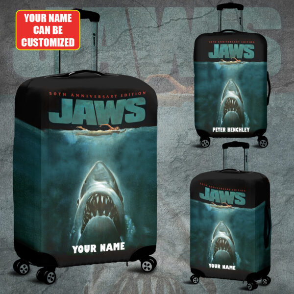 Personalized Jaws Luggage Cover - TANTN 12286