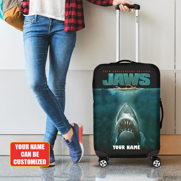 Personalized Jaws Luggage Cover - TANTN 12286