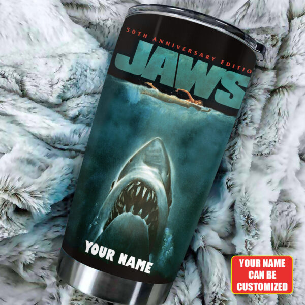Personalized Jaws Tumbler Cup - TANTN 12280