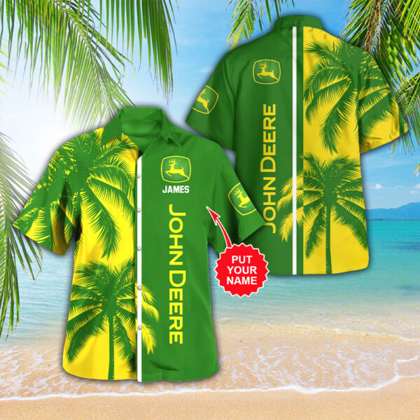 Personalized John Deere 3D Hawaiian Shirt - VANDH 4444
