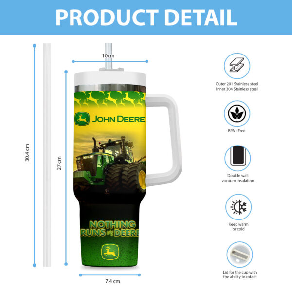 Personalized John Deere 40oz Stanley Tumbler - VANDH 4441