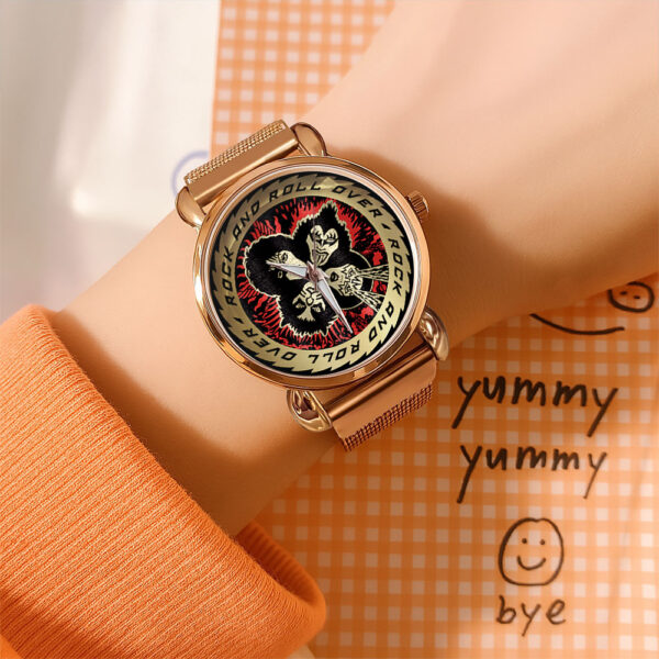 Kiss Band Mesh Strap Quartz Watch - MAITM 10628