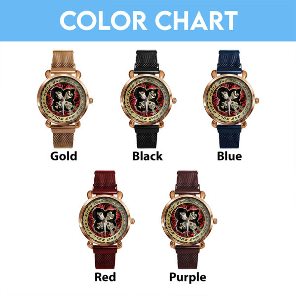 Kiss Band Mesh Strap Quartz Watch - MAITM 10628