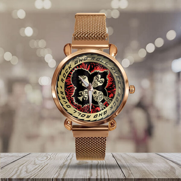 Kiss Band Mesh Strap Quartz Watch - MAITM 10628