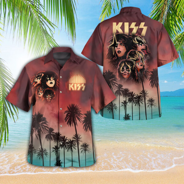 Kiss Band 3D Hawaiian Shirt - GNE NEW197