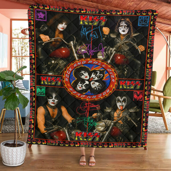 Kiss Band Quilt Blanket - GNE NEW230